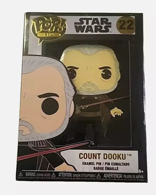 New FUNKO POP Enamel Pin - Star Wars #22 Count Dooku - Disney Collectible Pin – funko pop star wars dart dool & obl funko pop star wars dar…