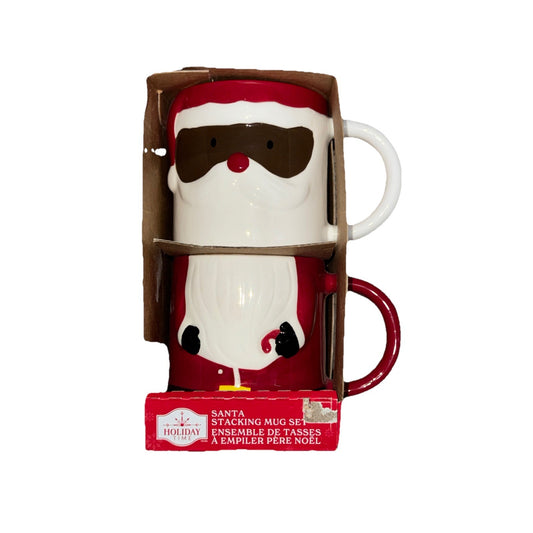 Stackable Santa Stacking Mug Set