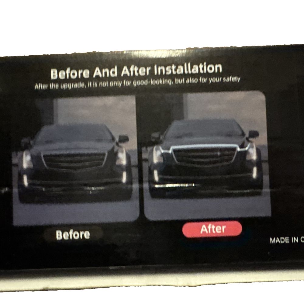 Decorative Light Bar T10 For Truck/Car Hood Seams, Unbranded – a picture of a car with the words before and after