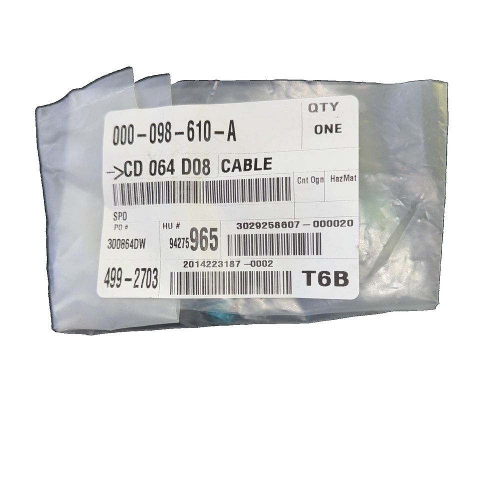 Genuine Data adaptor line 000098610A, DaveyDooDeals – a pair of two plastic bags with a label on the side