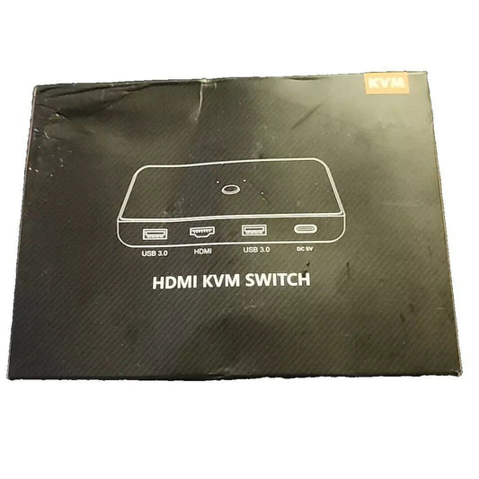 ABLEWE KVM Switch HDMI USB, Aluminum Dual Monitor Switch for 2 Computers – the box for the hdmi switch