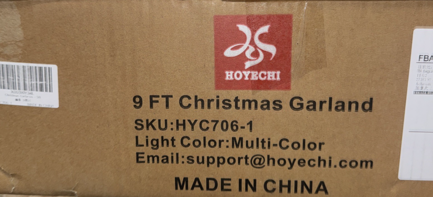 Hoyechi 9FT Christmas Garland