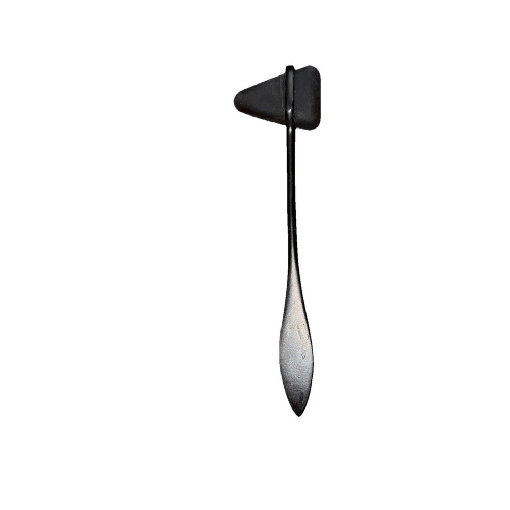Primacare DH-3692 Taylor Neuro Hammer, 7-1/2" Length – a black and white spoon with a spoon handle