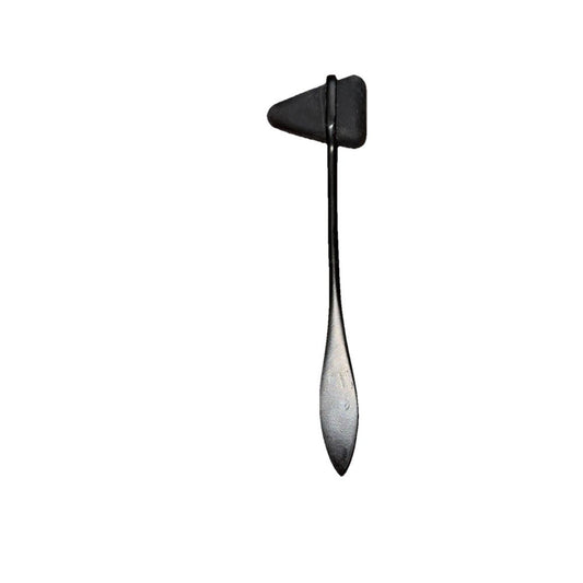 Primacare DH-3692 Taylor Neuro Hammer, 7-1/2" Length – a black and white spoon with a spoon handle