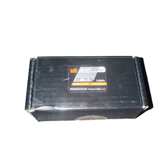 Spektrum 11.1V 800mAh 3S 50C LiPo Battery