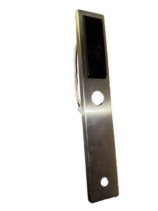 Miwa Lock CO Hotel Rfid Brushed Stainless Steel for Hotel/Business – a metal door handle with a white background
