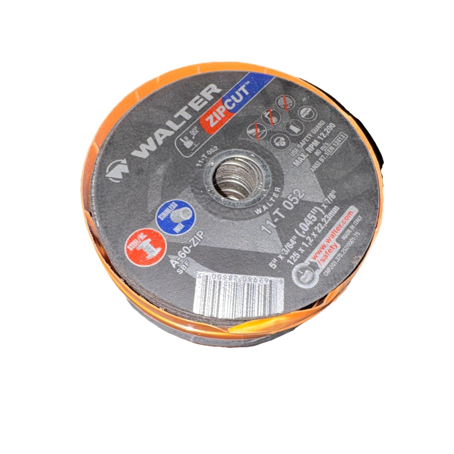 WALTER 11T052 ZIP WHEEL 5in X 3/64 X 7/8in T1 25 Pack