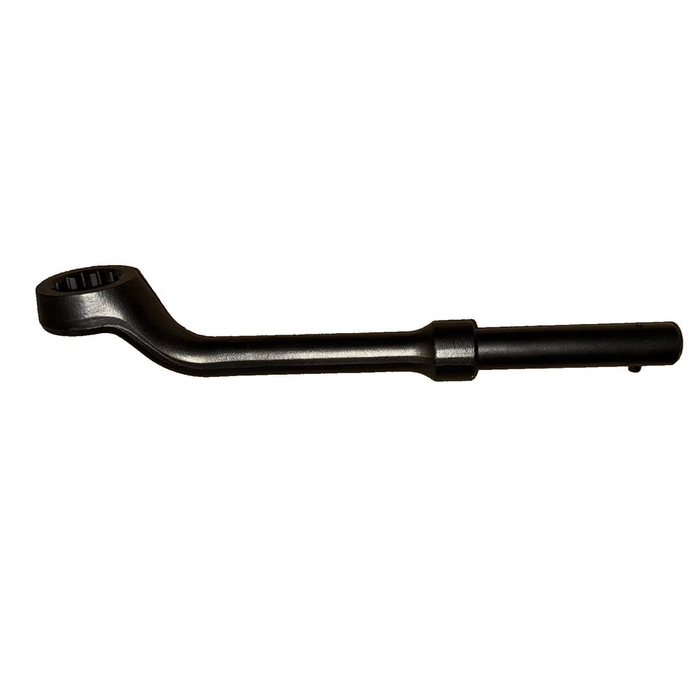 Gray Tools SAE Strike-Free Leverage Wrench - 1-1/8" Hex – a black pipe pipe with a white background