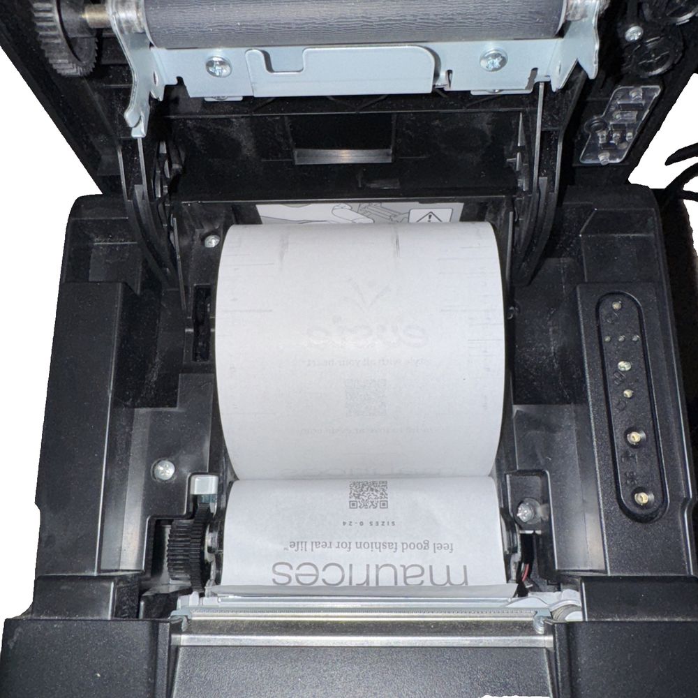 Epson TM-H6000V Thermal Receipt Printer Multifunction M253B – No Power Adapter, DaveyDooDeals – a printer with a roll of paper on it