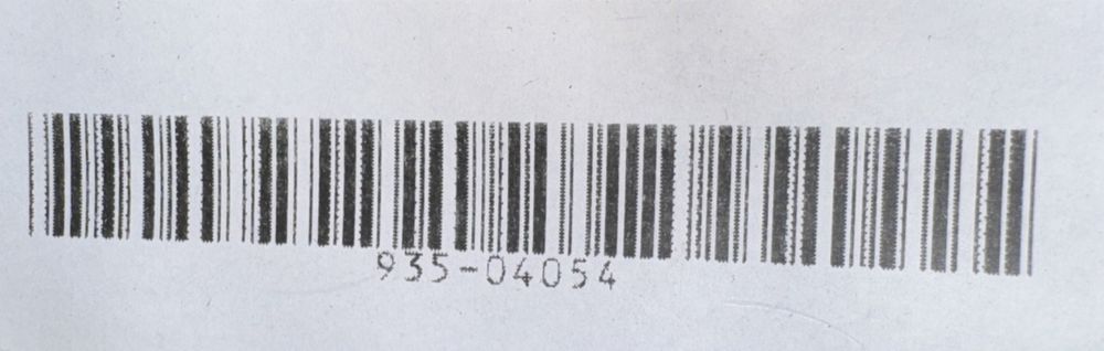 935-04054A Friction Wheel Rubber 5.5", Unbranded – a barcode with the number one on it