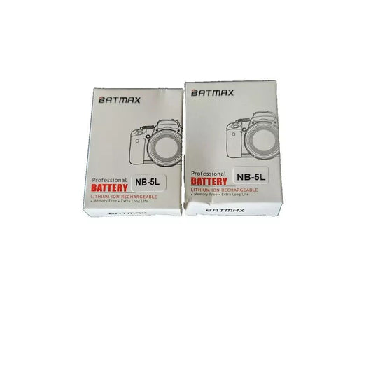 Batmax 2X NB-5L Battery + Canon PowerShot S100 S110 SD880 SD – btx battery battery for canon n - s