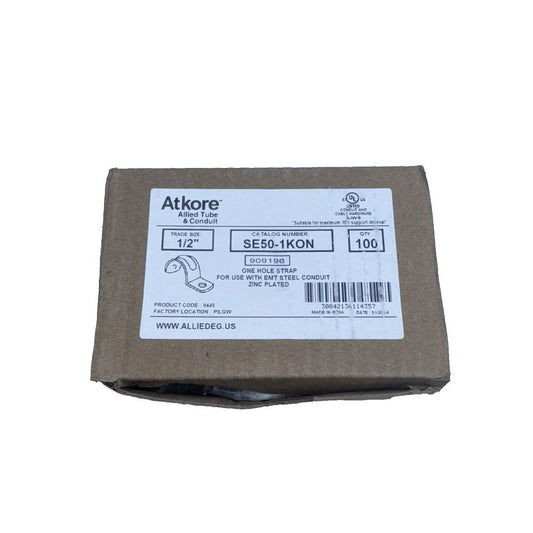 Atkore SE50-1KON One Hole Strap For Steel Conduit 100 Pack – akre - air filter, for air conditioner