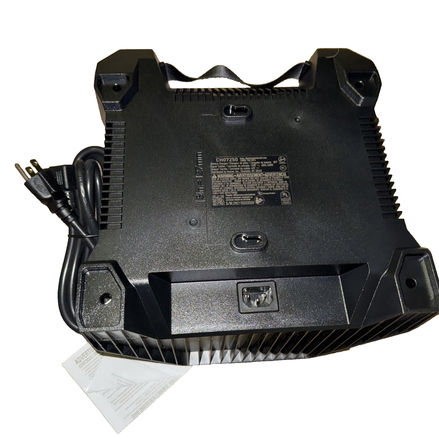 Hvrpwr 40V Dual Bay Charger, Ch07250, Black