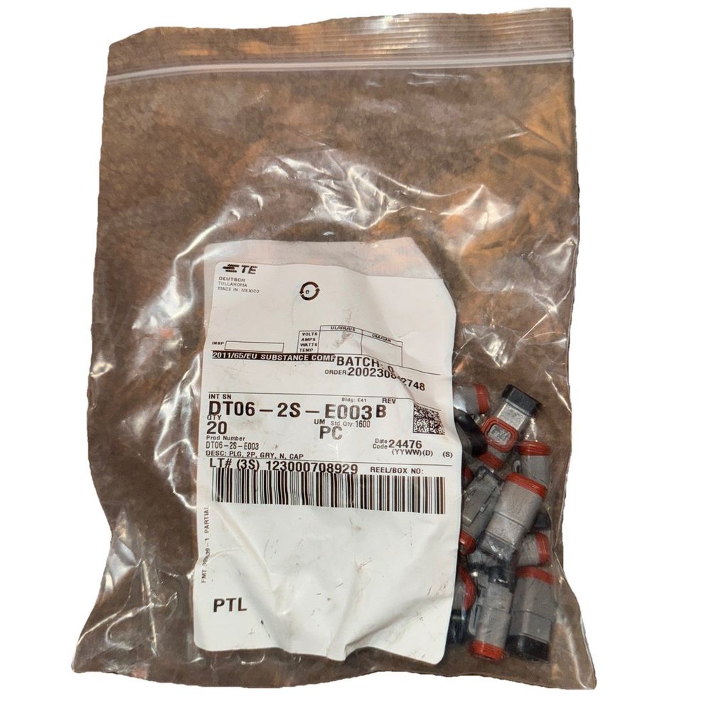 DT06-2S-E003 TE Connector 20 Pack, TE Connectivity – a bag of fuels and fuels