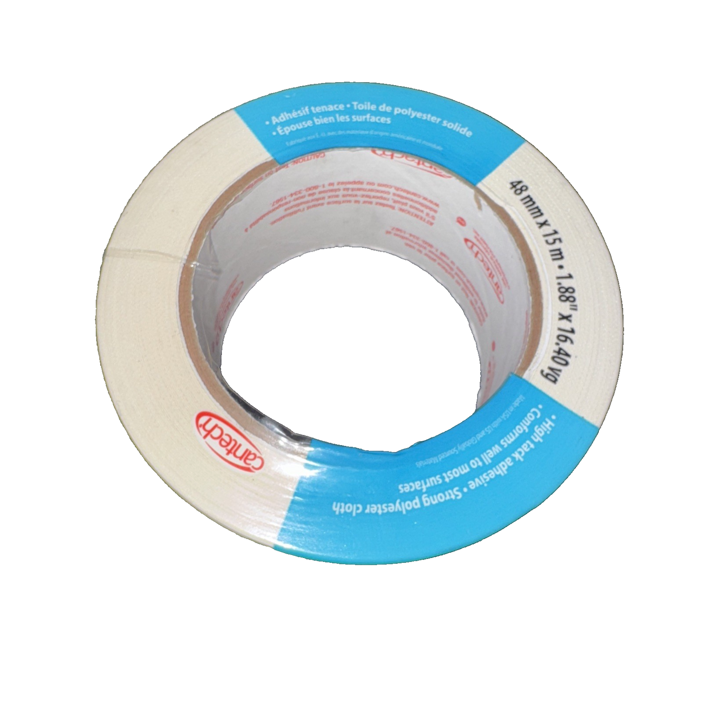 Cantech 38515 Double-Face Cloth Carpet Tape, 15m
