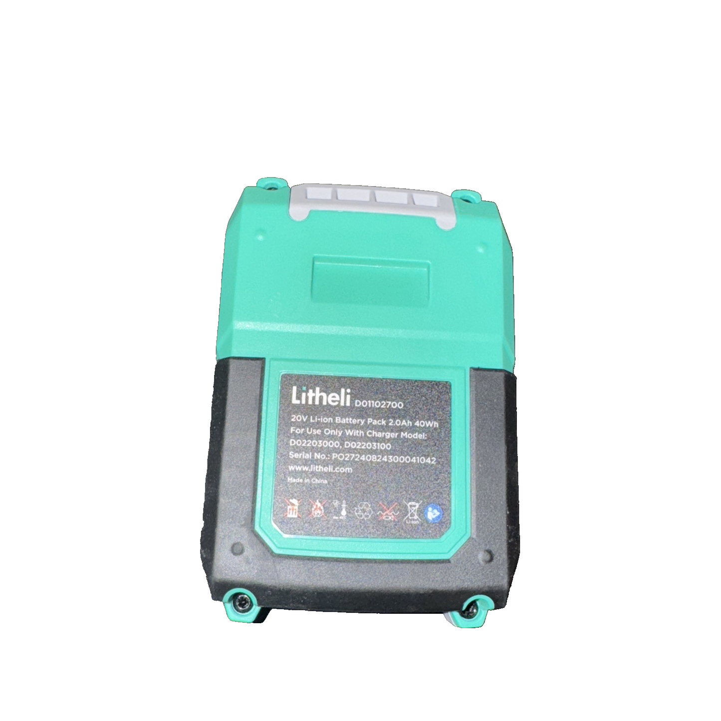 LiTHELi 20V 2.0AH Lithium Ion Battery Pack, Only Fit Litheli E1 Series 20V