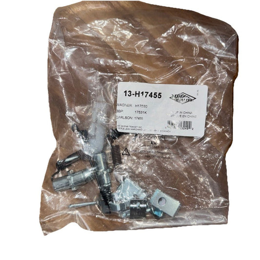 Rear Parking Brake Hardware Kit Spring For Hyundai Santa Fe Kia Sorento, Top Quality – a picture of a small, plastic bag with a small screw
