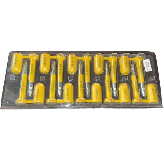 Security Bolt Seals, High Security Tags Numbered Bolt For cargo Containers 10PCK, Unbranded – a set of screws with a plastic tray