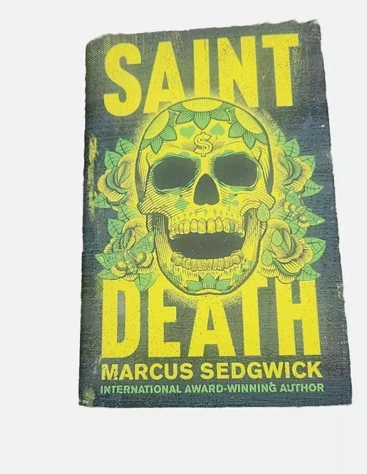 Saint Death by Marcus Sedgwick - Gripping Thriller Hardcover Novel - Suspense, DaveyDooDeals – a book with a skull on it