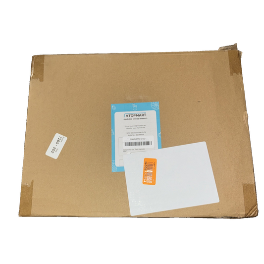 4 Pack Clear Stackable Storage Drawer SDVM0006