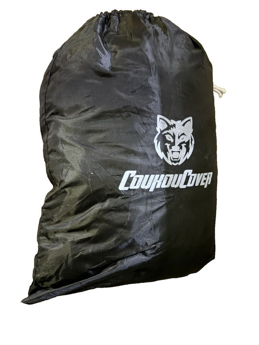 CoukouCover Motorcycle Cover, 210D Oxford Cloth Outdoor Waterproof Motorcycle Co – a black bag with the logo of the university of north car…