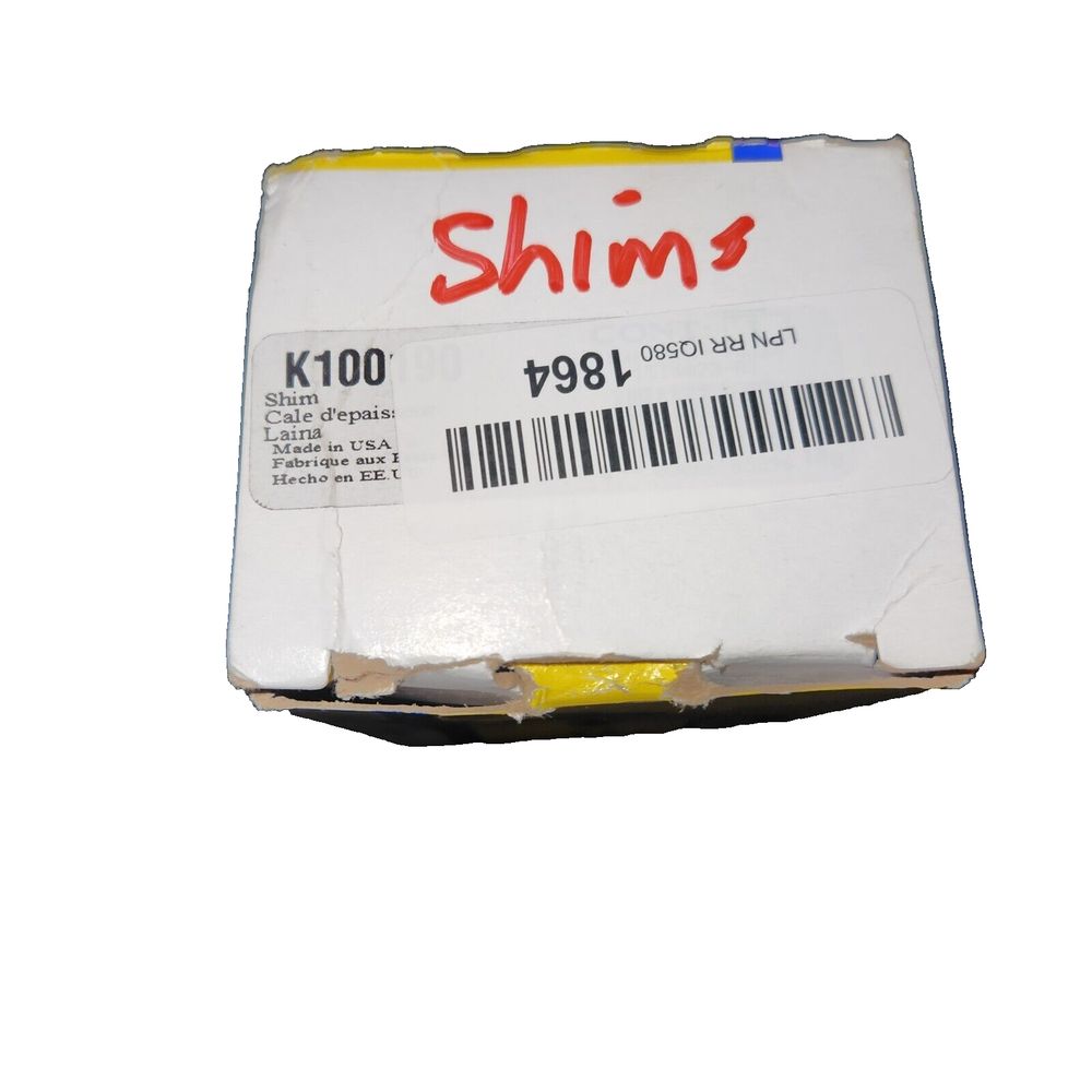MOOG K100190 Alignment Caster-Camber Shim for Chevrolet S10 – a box of shrink tape