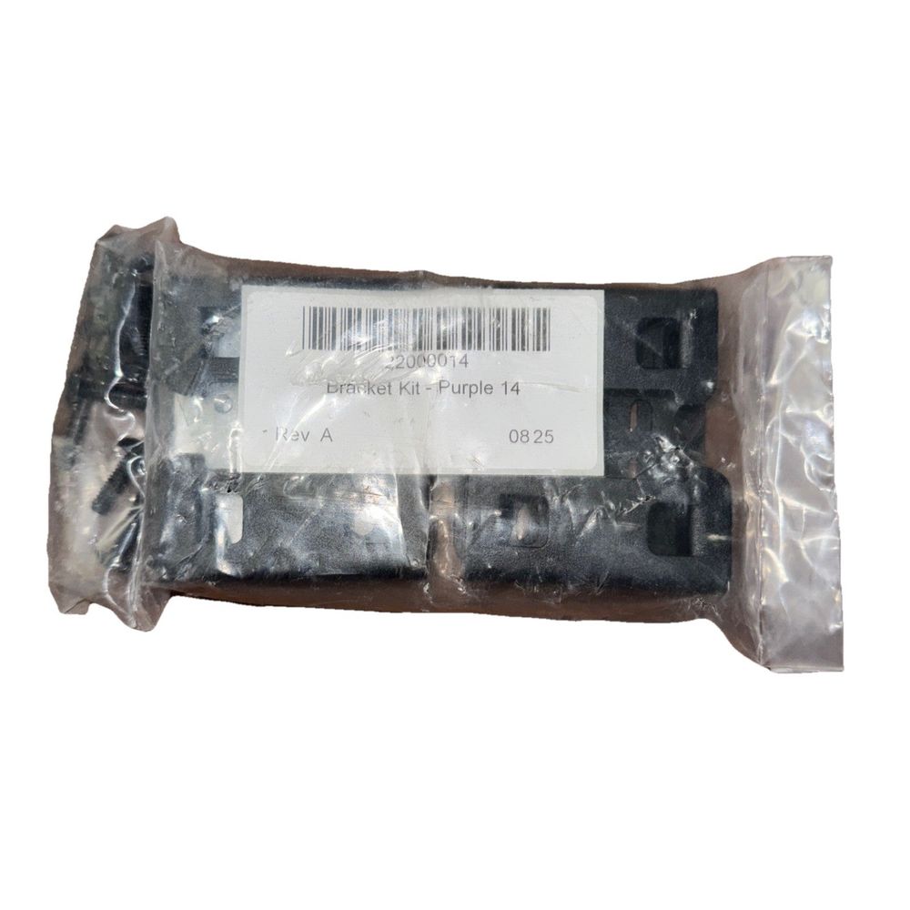 22000014 Bracket Kit-Purple 14, Unbranded – a piece of plastic material with a barcode on it