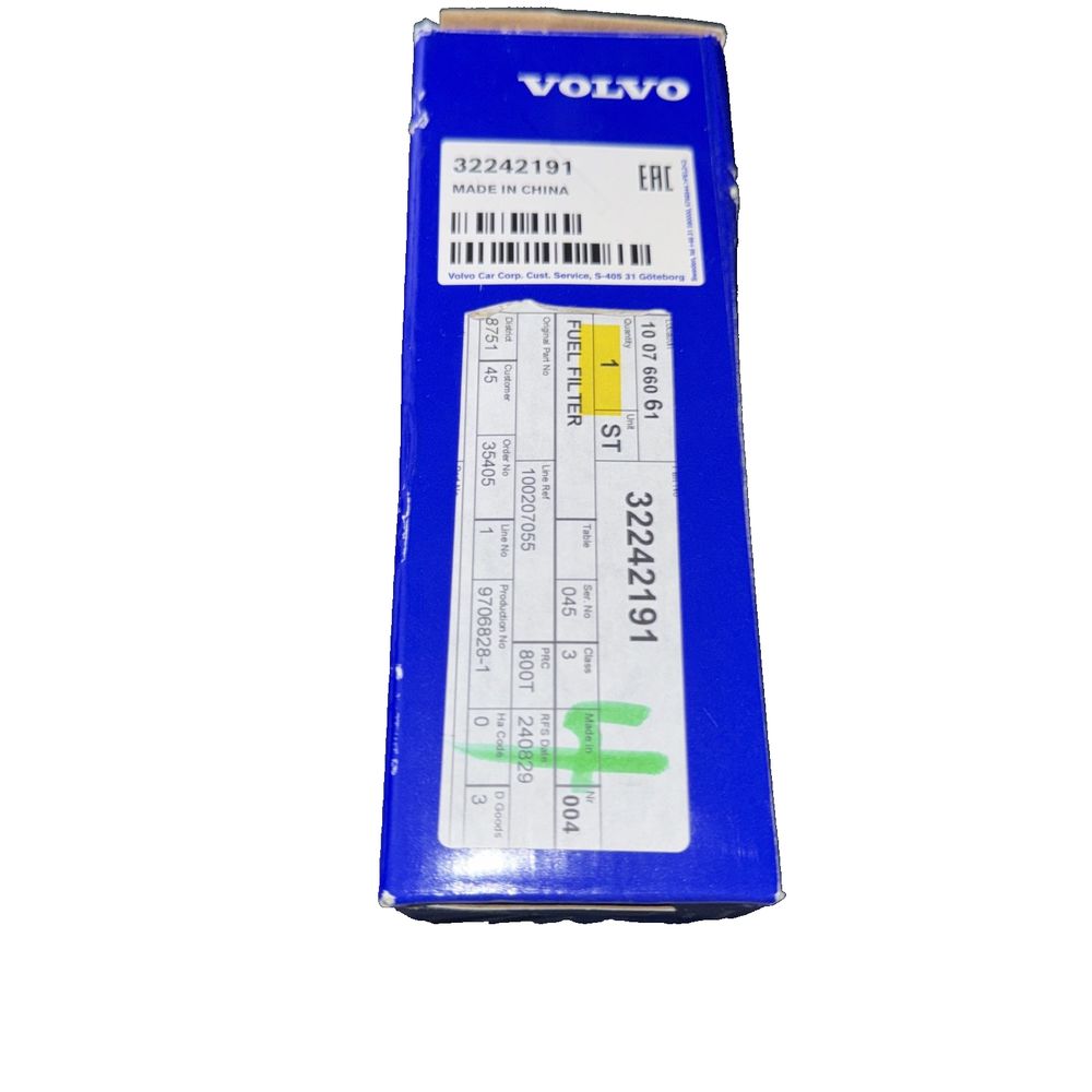 2016-2025 Volvo Fuel Filter 32242191 - Volvo Parts CA – oy - 1 - 1 - 1 - 1 - 1 - 1 - 1 - 1 -