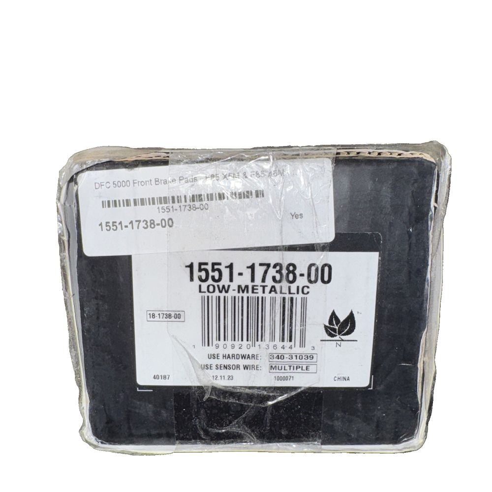 Dynamic Friction 1551-1738-00 - Brake Pads – a black and white label on a white background