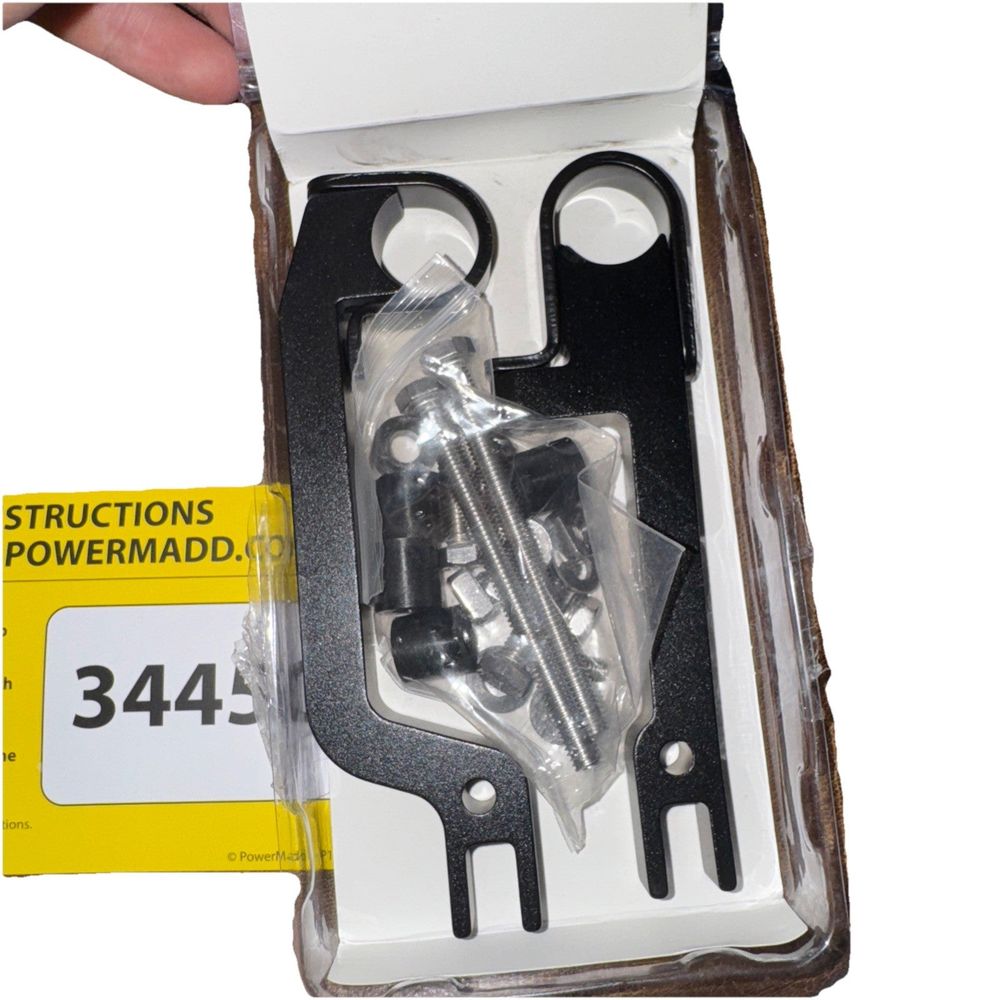 PowerMadd 34450 Black Sentinel Handguard Snowmobile Mount Kit – a box with a pair of scissors in it