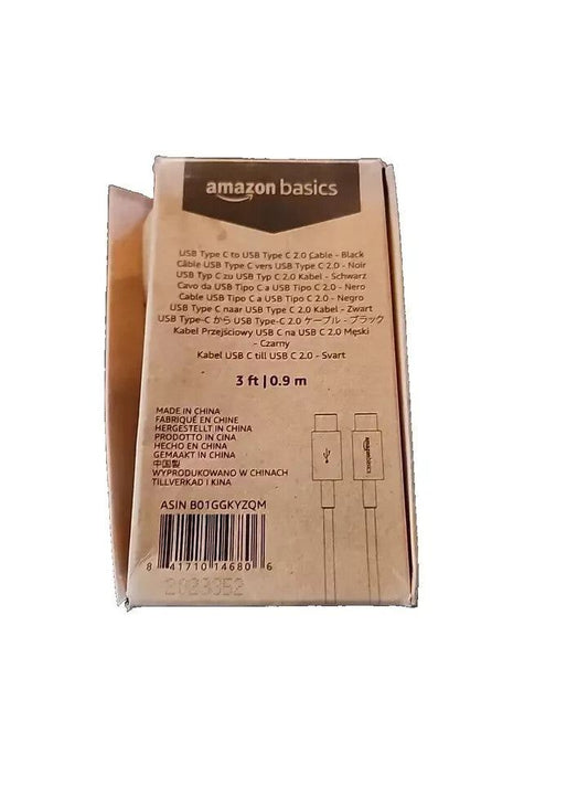 Usb - Type C To Usb - Type C 3 Ft/0.9 M Amazon Basics – amazonbass 3m cable, 1m