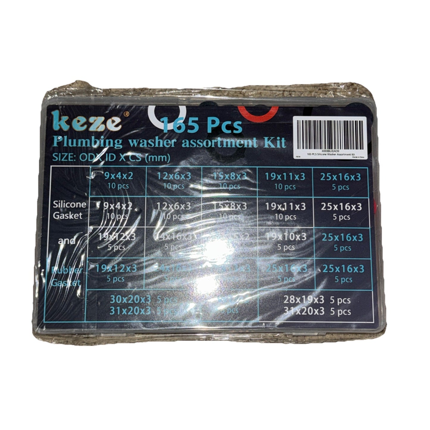Keze Plumbing Washer Assortment Kit 165 PCS