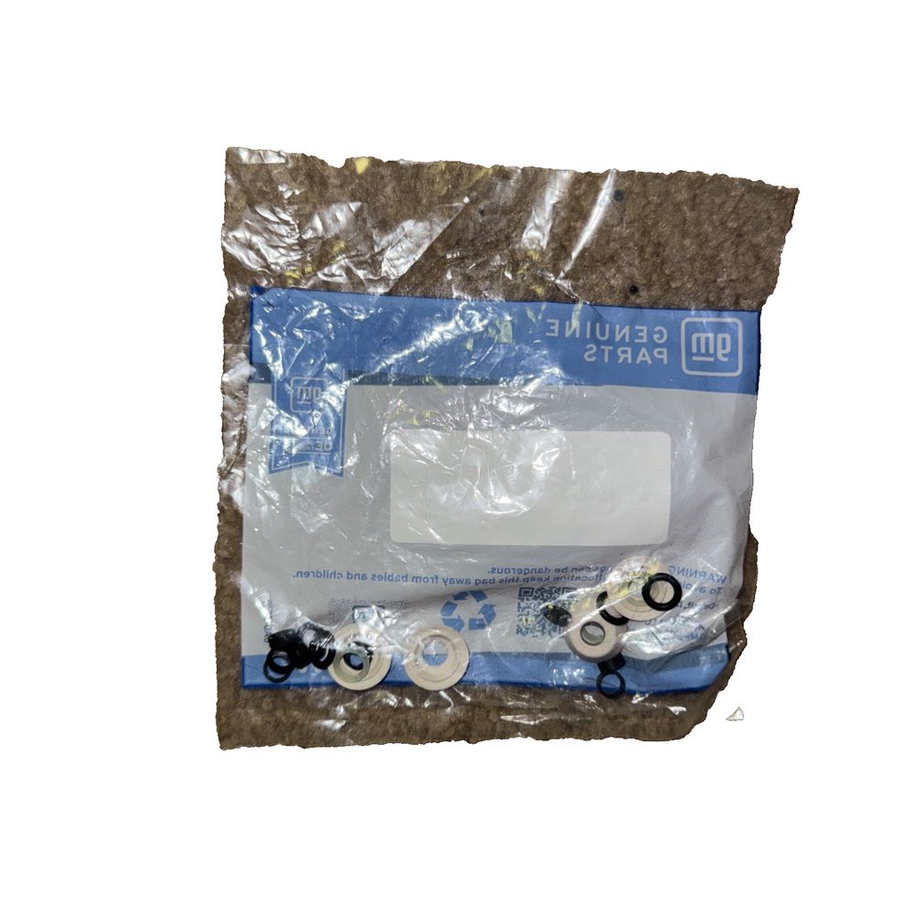 GM Genuine Parts 19432442 Fuel Injector Seal Kit – a bag of dirt with a white label