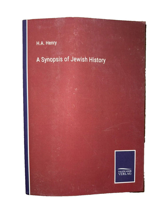 A Synopsis of Jewish History, DaveyDooDeals – a book with a red cover and blue trim