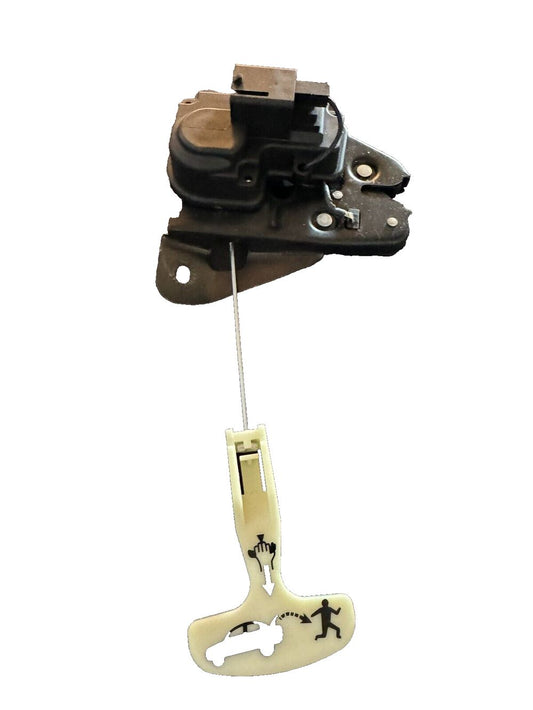 WMPHE Tailgate Lock Trunk Latch Actuator Compatible with Dodge Charger 2006-201 – a white and black latch latch with a white handle