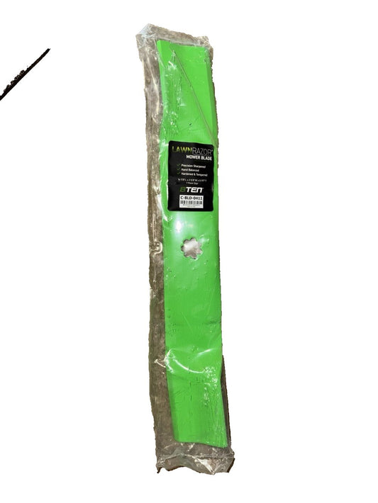 Lawn Razor Mower Blade 16-7-8" L x 2-5/8"W x 0.197" T 7 Point Star, Unbranded – a green bag with a black handle