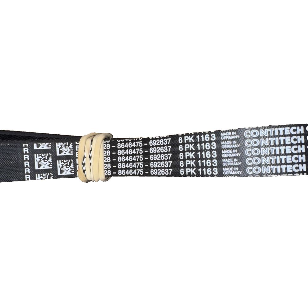 NEW BMW 3 F30 ALTERNATOR BELT 11288646475 8646475 2014 ORIGINAL – a black belt with a white and black logo