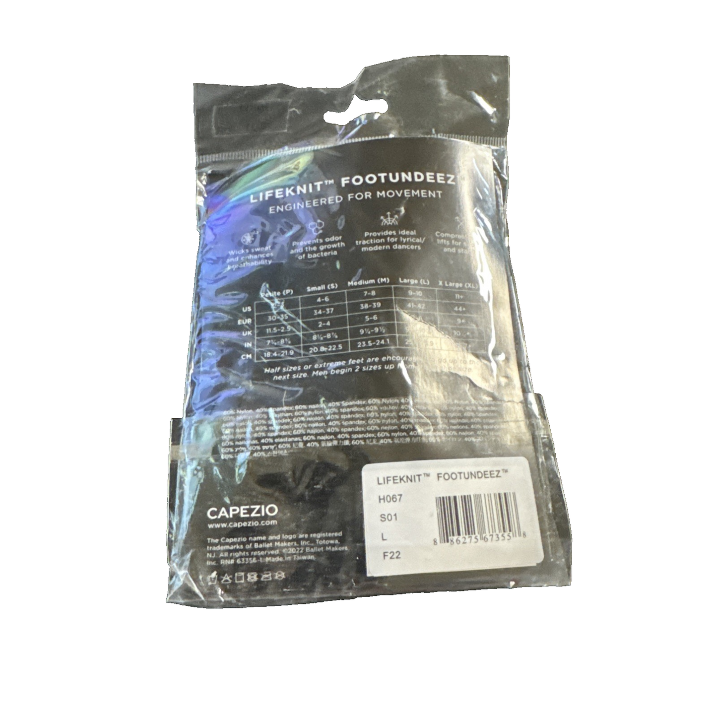 Lifeknit foot Undeez H067 Large