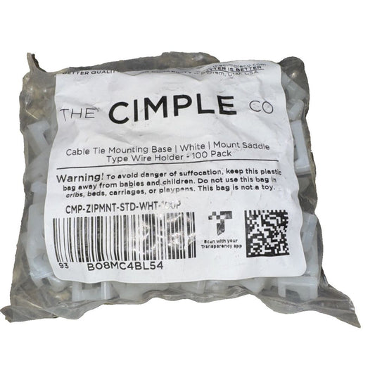 The Cimple Co Cable Tie Mounting Base White Mount Saddle Type 100 Pack – thermic cable cable cable cable cable cable cable cable cable cabl…