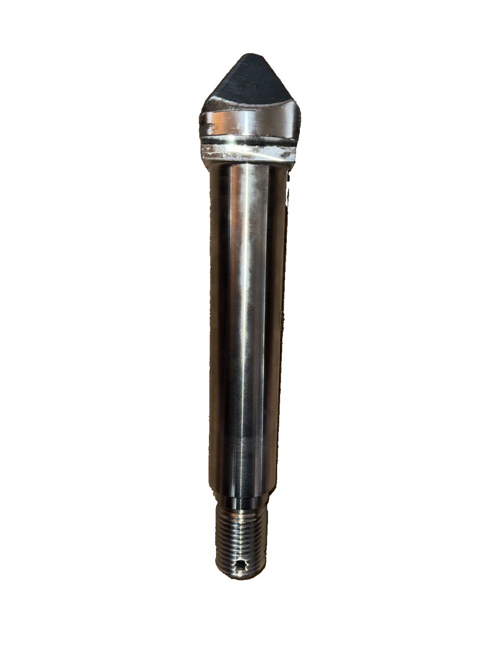 Reachstacker Twist Lock Attachment, DaveyDooDeals – a stainless steel pipe with a black cap