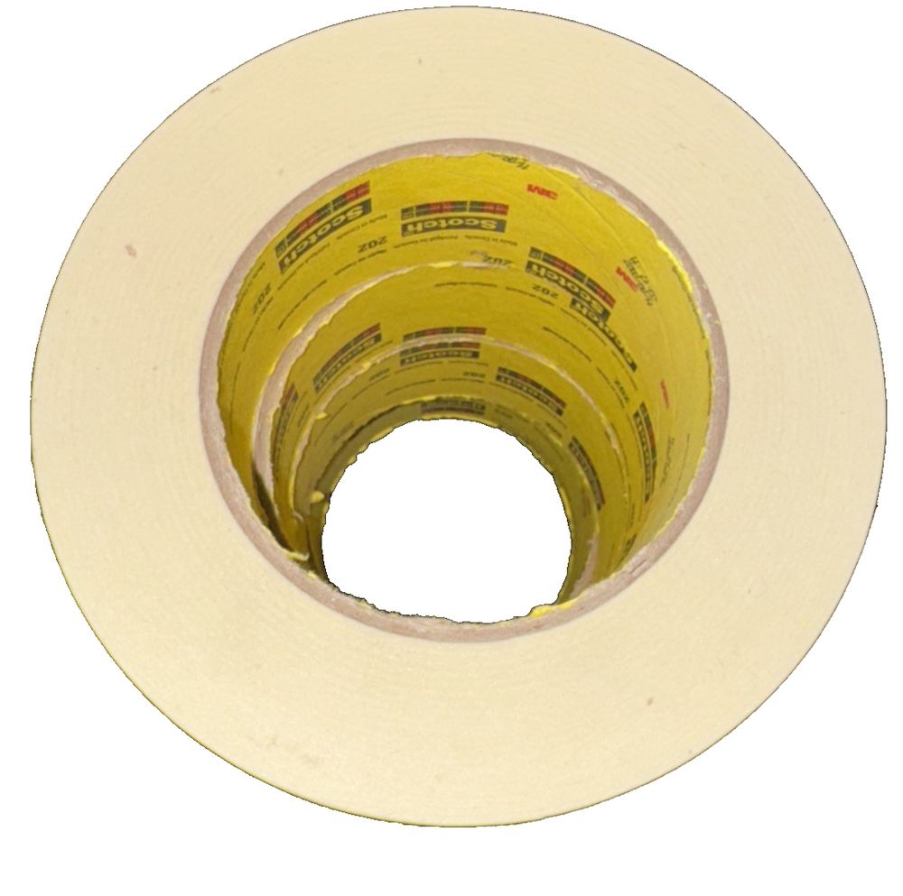 Scotch 202 General Purpose Masking Tape 4 Pack – a roll of tape with a white background