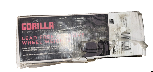 Gorilla Autmotive 1oz Wheel Weights 32 Strips Black