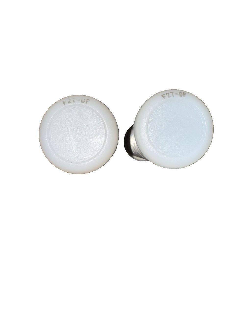 Sure SFA 8242S Filter Compatible with: 32721-58242 2 Pack – a pair of white ceramic knobs