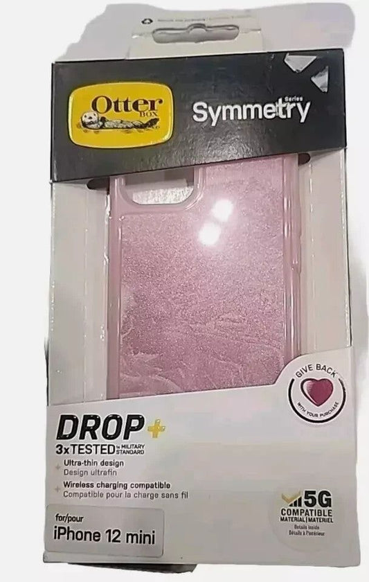 OtterBox Symmetry Case for iPhone 12 Mini - Slim Protective Cover – simo pink glitter phone case
