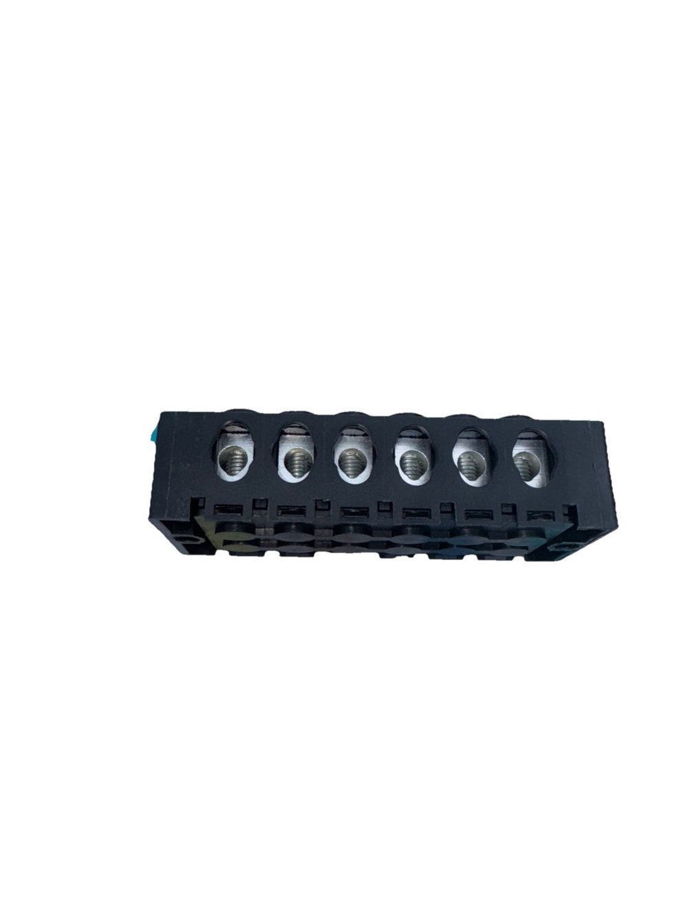 Eaton Bussmann series power terminal block - 14004-6 – a black plastic head with three screws