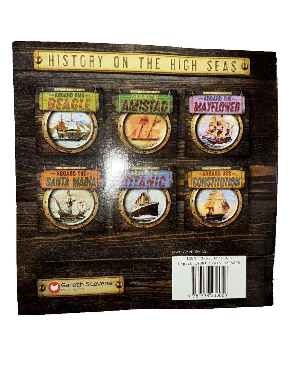 Aboard the Titanic, DaveyDooDeals – a book with a picture of a ship and other items