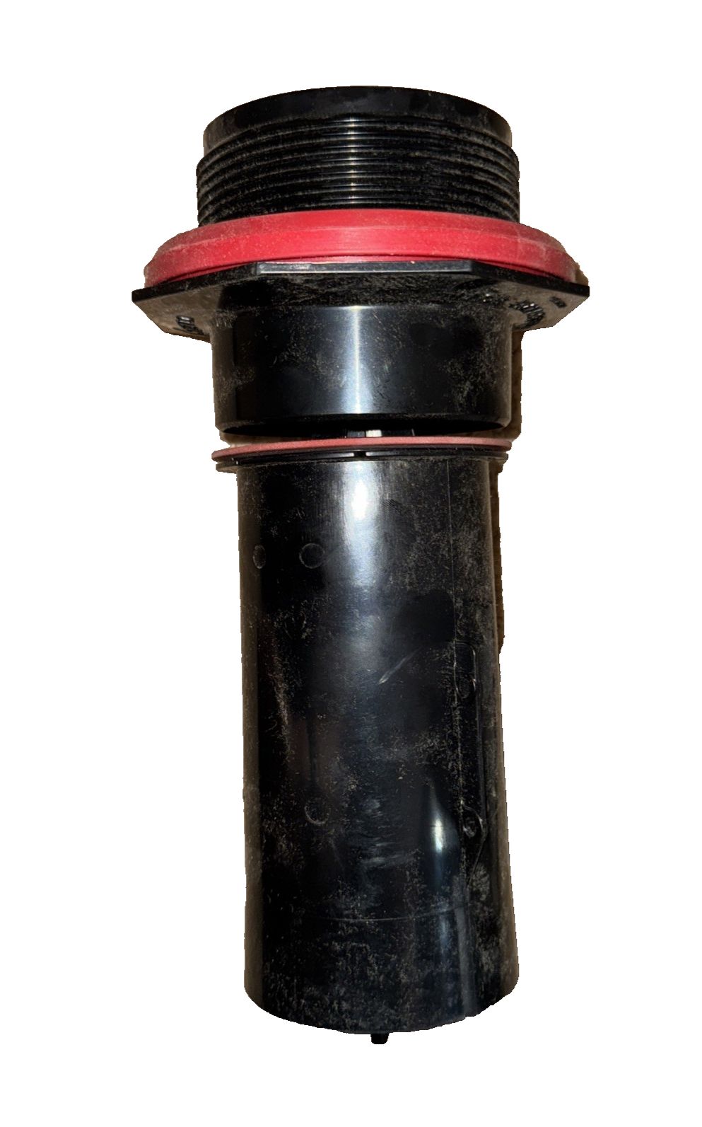 3" Toilet Canister Flush Valve Kit | K-1083980, Kohler – a black plastic pipe with red rubber cap