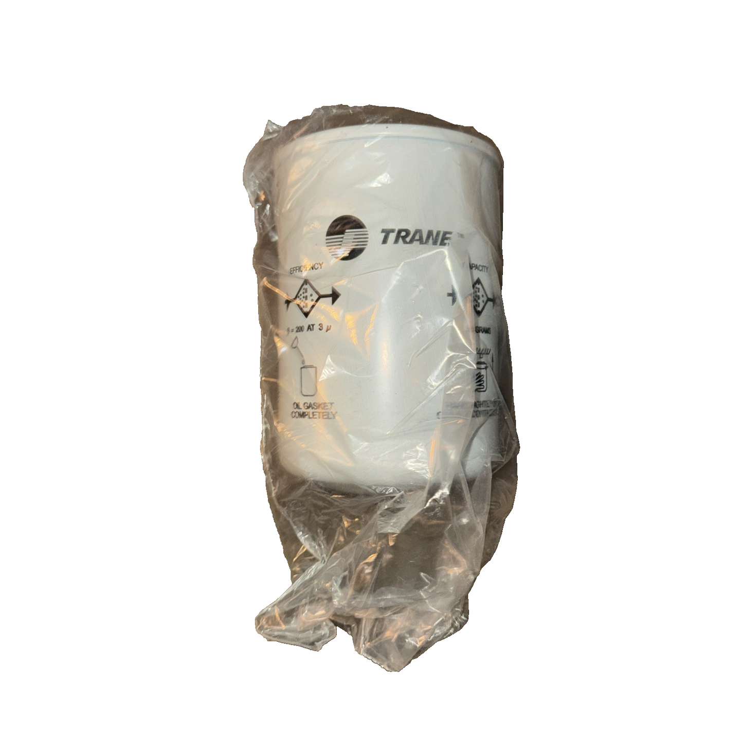 Trane FLR00928 Oil Filter, Spin-On, 5.5" Long, 3 Micron