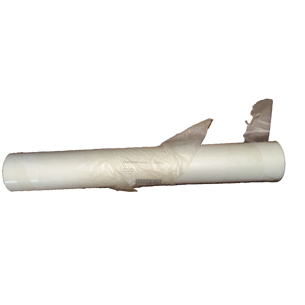 Laminating Film, Thermal, 1.5 Mil, Nap-Lam II Matte Roll, 25" x 500, GBC – a white plastic pipe with a white background