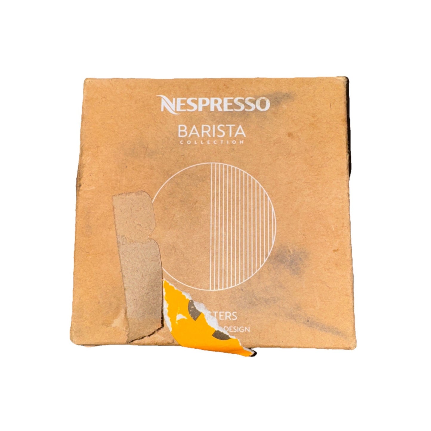 Nespresso Barista Limited Ed Aluminum Coasters Summer 2024 Mandarin Orange